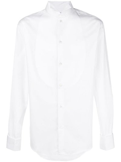 πουκαμισα Armani Emporio κλασικα Plain ανδρικα ασπρα | GR95685