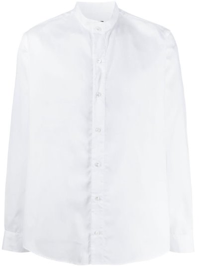 πουκαμισα Giorgio Armani Mandarin Collared ανδρικα ασπρα | GR93334