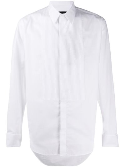 πουκαμισα Giorgio Armani Pleated Bib Formal ανδρικα ασπρα | GR39060