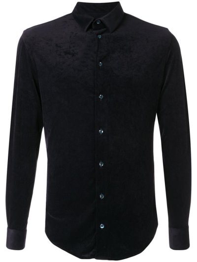πουκαμισα Giorgio Armani Slim Fit ανδρικα μαυρα | GR21360