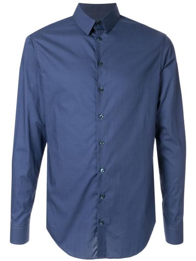 πουκαμισα Giorgio Armani Slim Fit κλασικα ανδρικα μπλε | GR51921