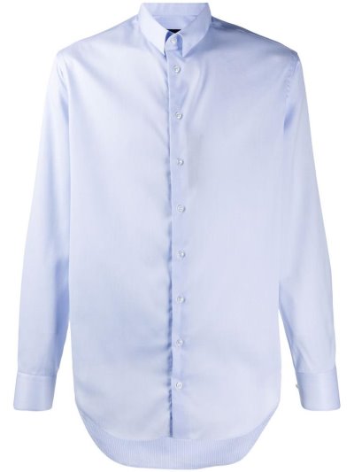 πουκαμισα Giorgio Armani Slim Fit Striped ανδρικα μπλε | GR64325