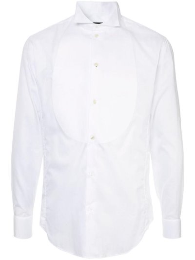 πουκαμισα Giorgio Armani κλασικα Bib ανδρικα ασπρα | GR61382