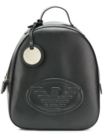 σακιδια πλατησ Armani Emporio Embossed Logo γυναικεια μαυρα | GR80260