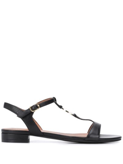 σανδαλια Armani Emporio Block Heel Logo γυναικεια μαυρα | GR73656