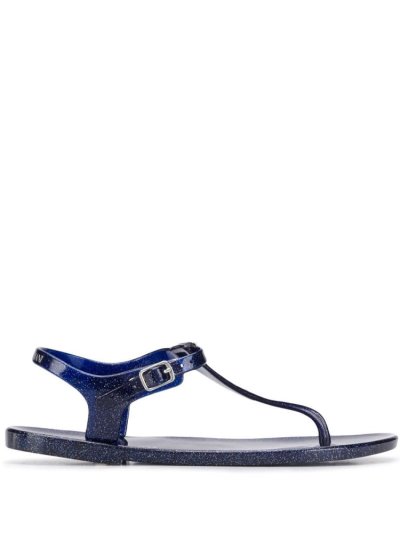 σανδαλια Armani Emporio Glittered Y Front γυναικεια μπλε | GR25461