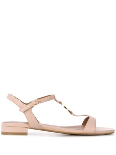 σανδαλια Armani Emporio Low Heel Logo γυναικεια Μπεζ | GR64909