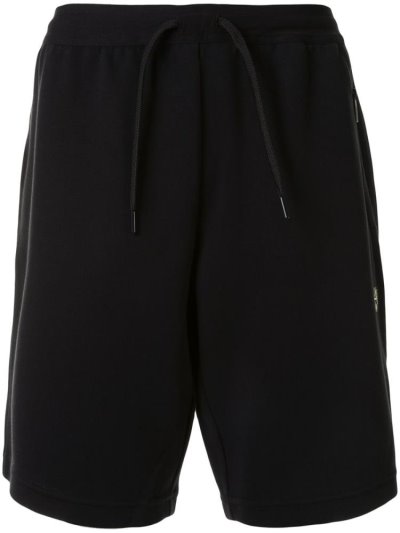 σορτσ Ea7 Emporio Armani Drawstring Logo Patch Για Τρέξιμο Shorts ανδρικα μαυρα | GR95186
