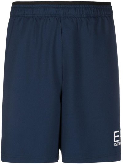 σορτσ Ea7 Emporio Armani Elasticated Logo ανδρικα μπλε | GR72502