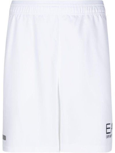 σορτσ Ea7 Emporio Armani Embroidered Logo ανδρικα ασπρα | GR57408