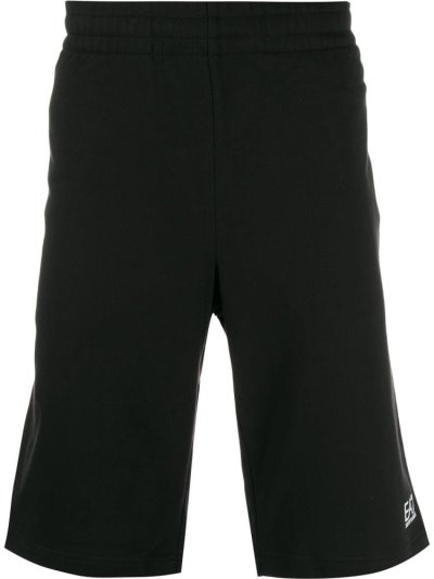 σορτσ Ea7 Emporio Armani Logo Print Για Τρέξιμο Shorts ανδρικα μαυρα | GR97834