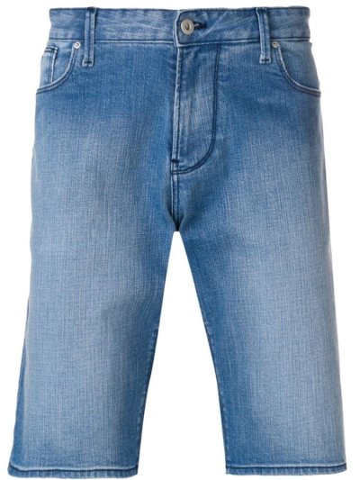 σορτσ Armani Emporio Straight Leg Denim ανδρικα μπλε | GR08705