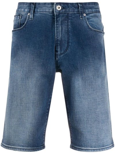 σορτσ Armani Emporio Straight Leg ανδρικα μπλε | GR37338
