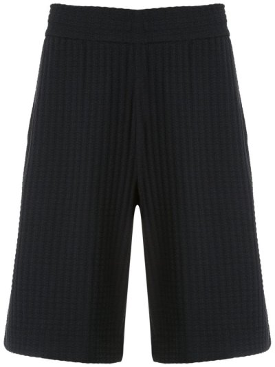 σορτσ Armani Emporio Textured Knit ανδρικα μπλε | GR42917
