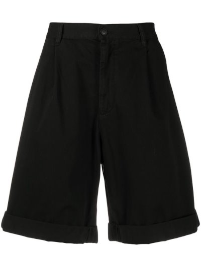 σορτσ Armani Emporio βαμβακερα Bermuda Shorts ανδρικα μαυρα | GR46826
