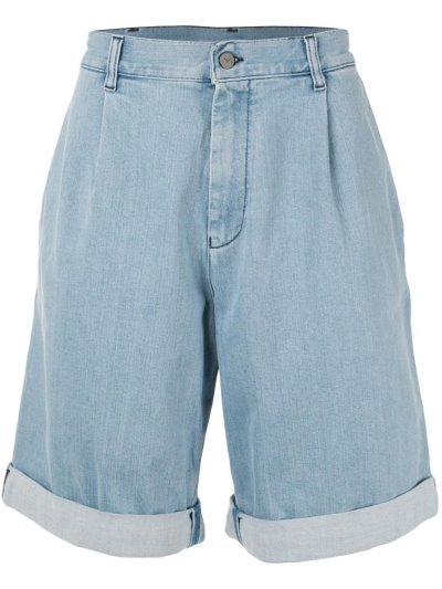 σορτσ Armani Emporio φαρδια Leg Denim ανδρικα μπλε | GR37909