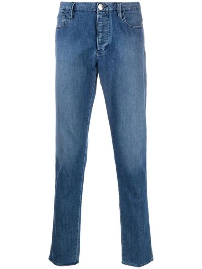 τζιν παντελονι Armani Emporio Denim Slim Fit ανδρικα μπλε | GR71284