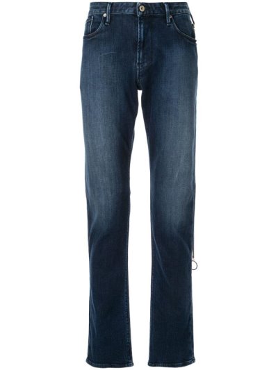 τζιν παντελονι Armani Emporio Faded Detail ανδρικα μπλε | GR24016