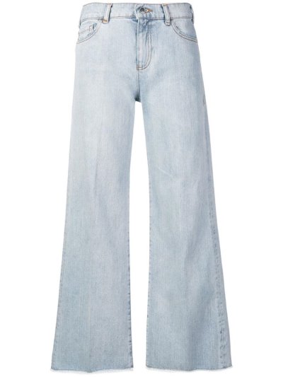 τζιν παντελονι Armani Emporio Flared Leg γυναικεια μπλε | GR70028