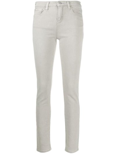 τζιν παντελονι Armani Emporio High waist Skinny γυναικεια Μπεζ | GR37880