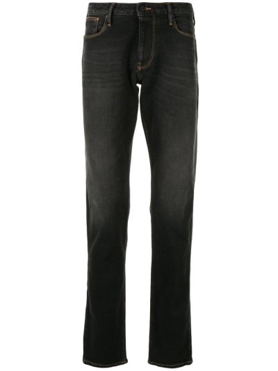 τζιν παντελονι Armani Emporio High Rise Straight Leg ανδρικα γκρι | GR57720