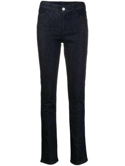 τζιν παντελονι Armani Emporio High Waisted Skinny γυναικεια μπλε | GR65221