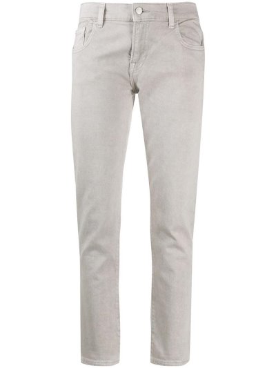 τζιν παντελονι Armani Emporio Low Rise Logo γυναικεια γκρι | GR35711
