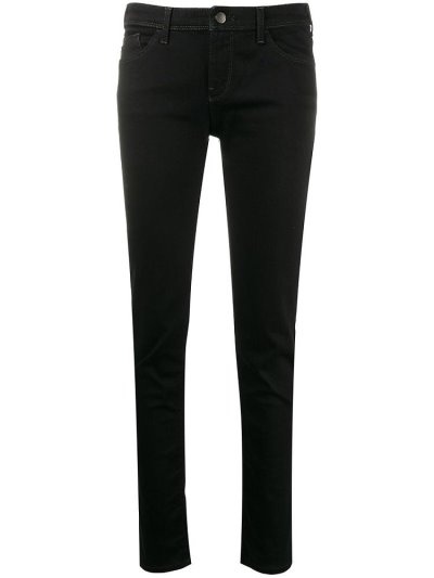 τζιν παντελονι Armani Emporio Low Rise Skinny γυναικεια μαυρα | GR48048