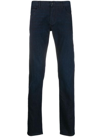 τζιν παντελονι Armani Emporio Low Rise Straight Leg ανδρικα μπλε | GR79051