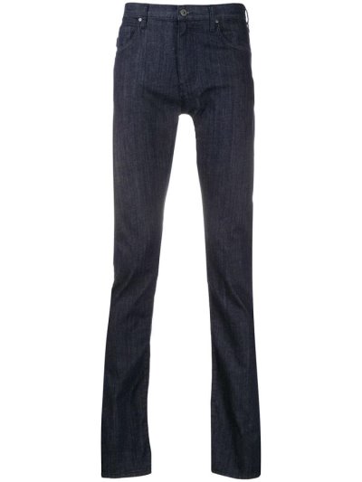 τζιν παντελονι Armani Emporio Mid Rise Skinny ανδρικα μπλε | GR07654