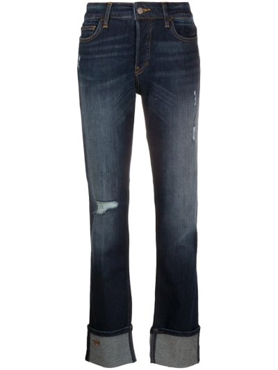 τζιν παντελονι Armani Emporio Mid Rise Straight Leg γυναικεια μπλε | GR56750