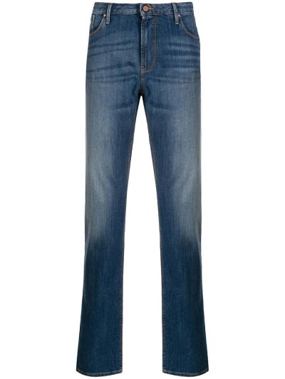 τζιν παντελονι Armani Emporio Mid Rise Slim ανδρικα μπλε | GR73047