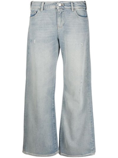 τζιν παντελονι Armani Emporio Mid Rise Flared γυναικεια μπλε | GR84765