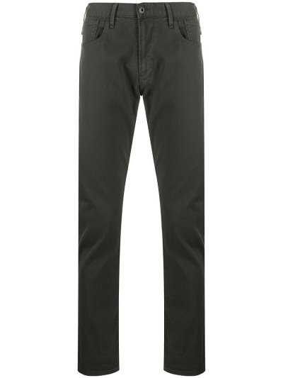 τζιν παντελονι Armani Emporio Mid Rise Slim Fit ανδρικα γκρι | GR96835