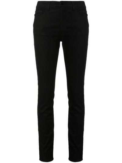 τζιν παντελονι Armani Emporio Side Logo Stripe Skinny Fit γυναικεια μαυρα | GR59019