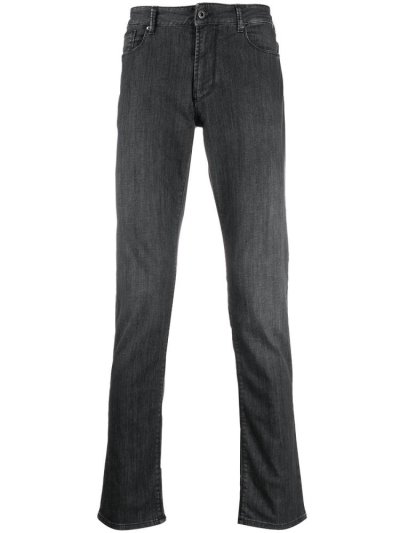 τζιν παντελονι Armani Emporio Slim Fit ανδρικα μαυρα | GR05988
