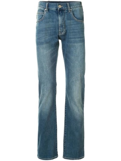 τζιν παντελονι Armani Emporio Slim Fit Mid Rise ανδρικα μπλε | GR77688