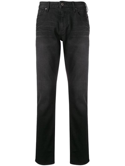 τζιν παντελονι Armani Emporio Slim Fit ανδρικα μαυρα | GR78847