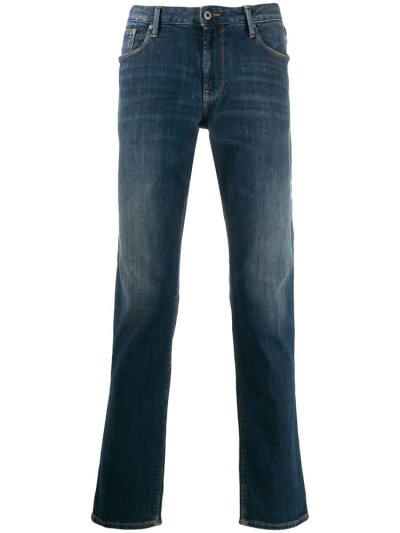 τζιν παντελονι Armani Emporio Straight Leg J06 ανδρικα μπλε | GR15946
