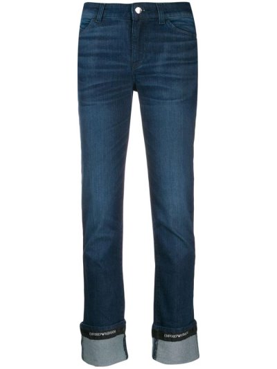 τζιν παντελονι Armani Emporio Straight Leg γυναικεια μπλε | GR20104