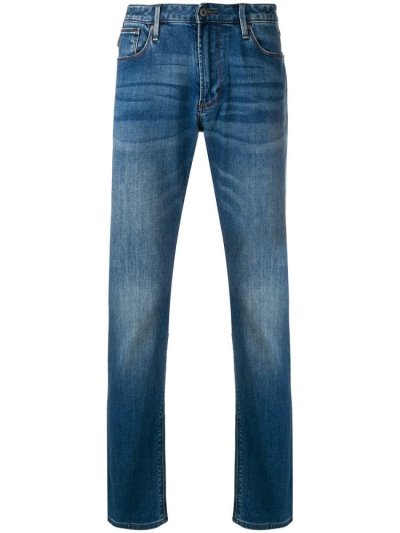 τζιν παντελονι Armani Emporio Straight Leg ανδρικα μπλε | GR23228