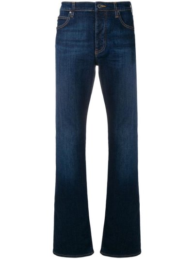 τζιν παντελονι Armani Emporio Straight Leg ανδρικα μπλε | GR56193