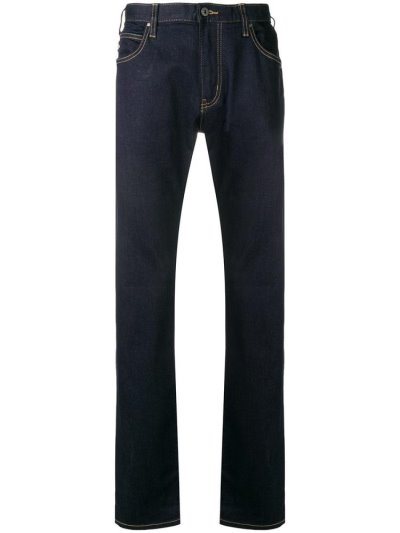 τζιν παντελονι Armani Emporio Straight Leg ανδρικα μπλε | GR61141