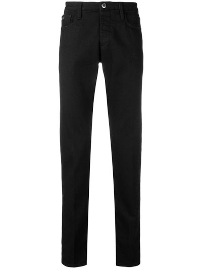 τζιν παντελονι Armani Emporio Straight Leg ανδρικα μαυρα | GR91642