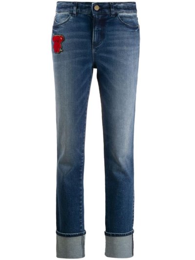τζιν παντελονι Armani Emporio Teddybear Patch γυναικεια μπλε | GR34550