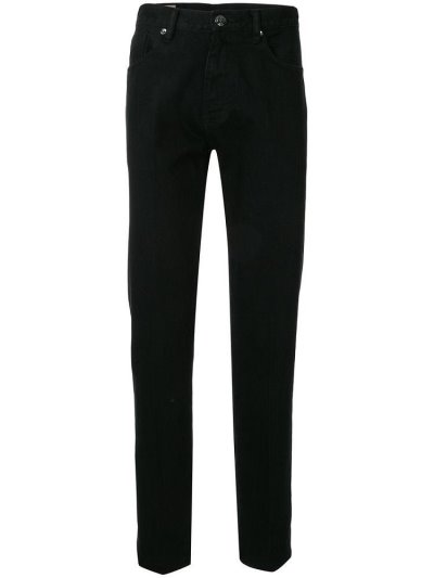 τζιν παντελονι Giorgio Armani High Rise Straight ανδρικα μαυρα | GR92861