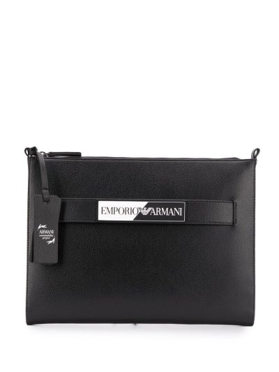 τσάντα clutch Armani Emporio Wrist λουρακια ανδρικα μαυρα | GR36170