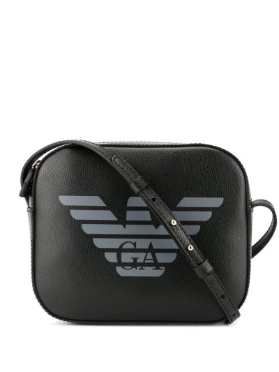 τσάντεσ χιαστί Armani Emporio Logo Print γυναικεια μαυρα | GR55514