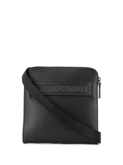 τσάντεσ ώμου Armani Emporio Front Logo ανδρικα μαυρα | GR52913