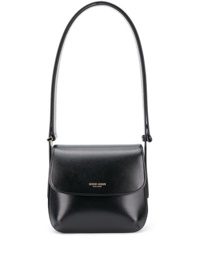 τσάντεσ ώμου Giorgio Armani Logo Stamp γυναικεια μαυρα | GR69434